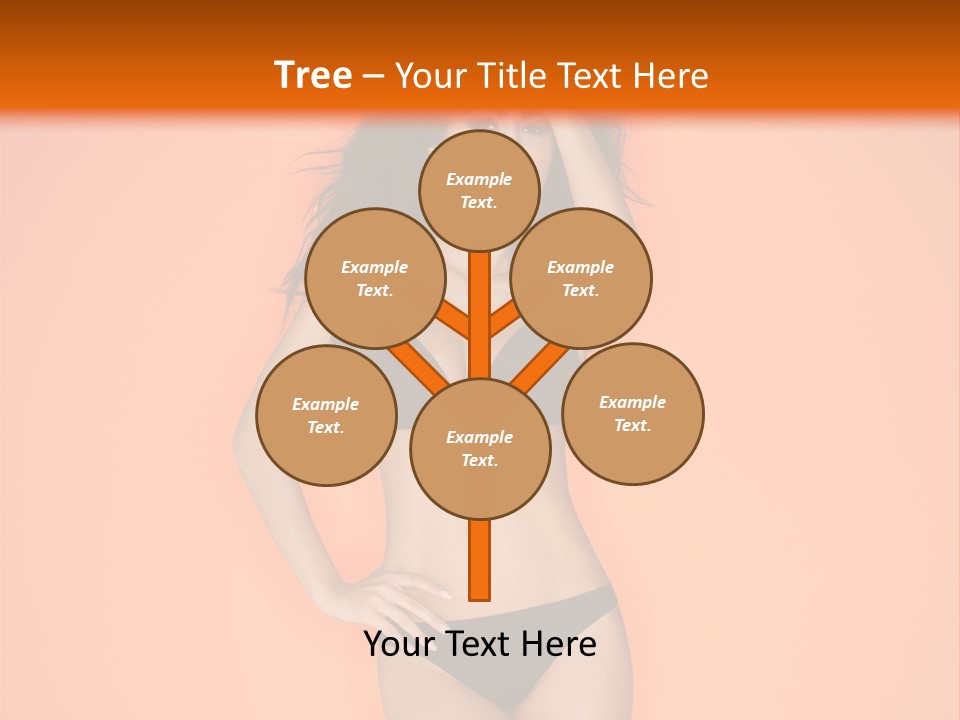 Woman Sensuality Hair PowerPoint Template