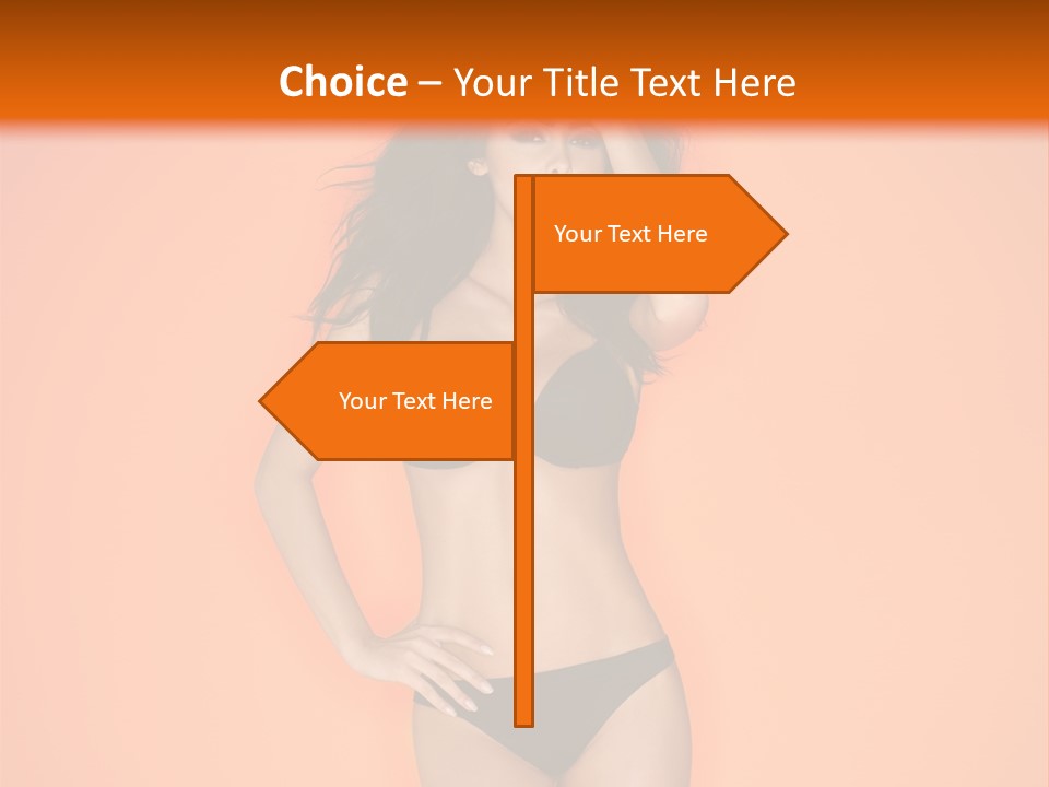 Woman Sensuality Hair PowerPoint Template