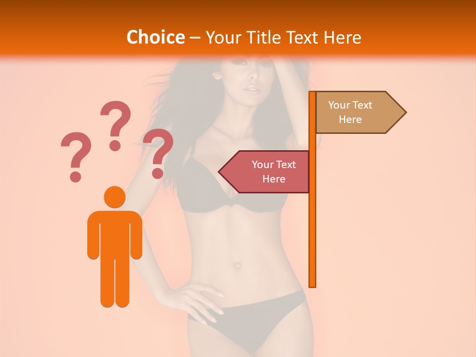 Woman Sensuality Hair PowerPoint Template