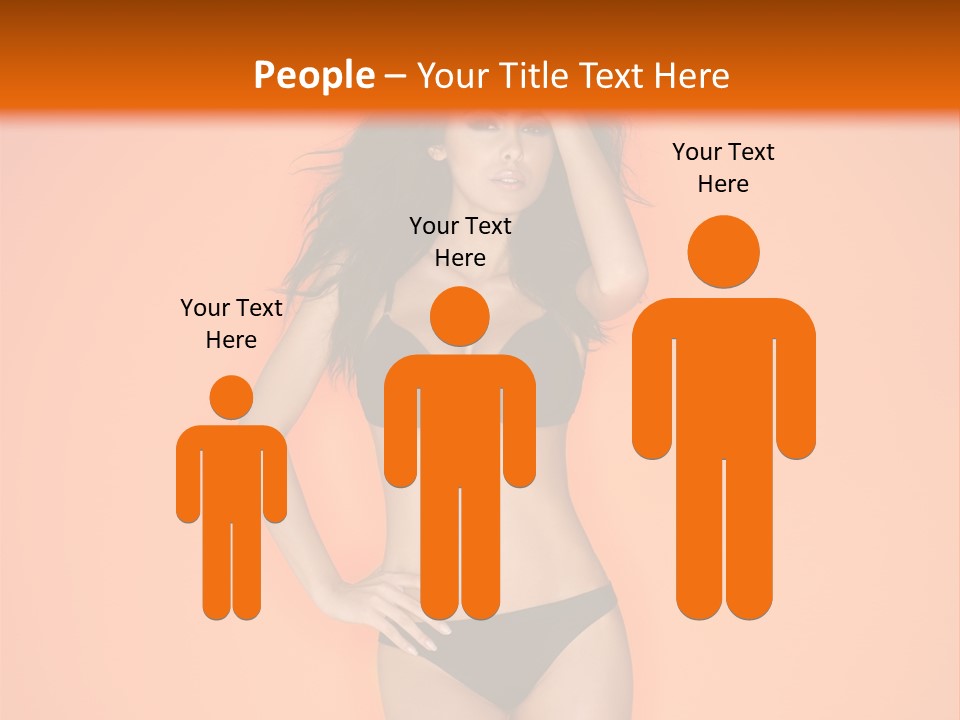 Woman Sensuality Hair PowerPoint Template