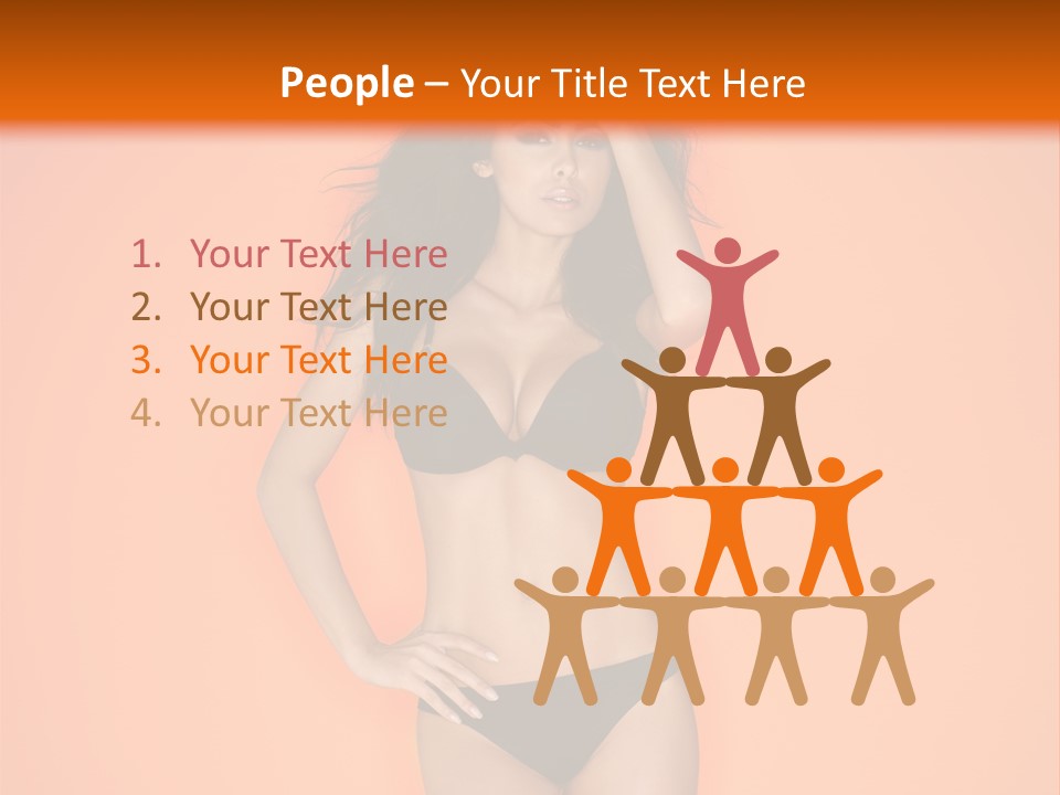 Woman Sensuality Hair PowerPoint Template