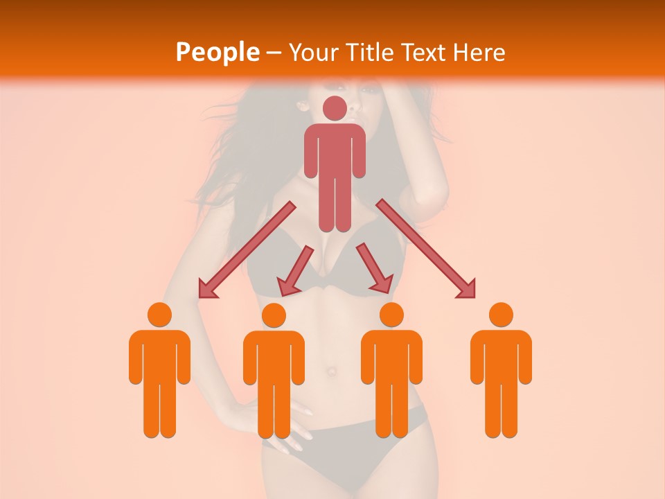 Woman Sensuality Hair PowerPoint Template