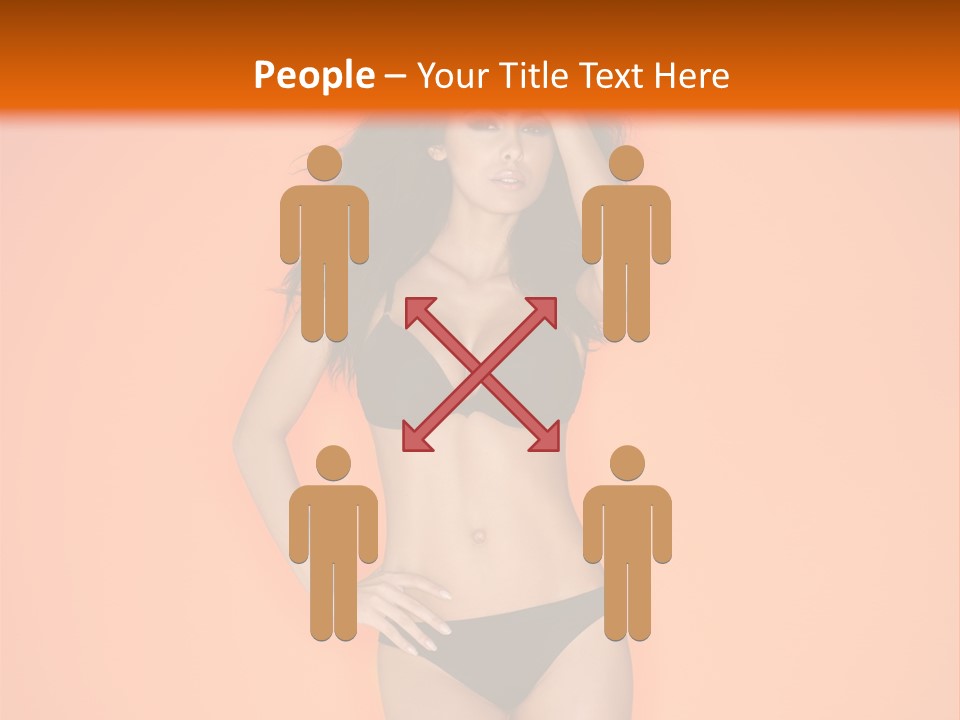 Woman Sensuality Hair PowerPoint Template