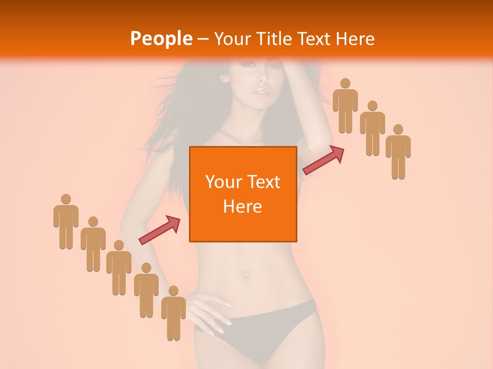 Woman Sensuality Hair PowerPoint Template