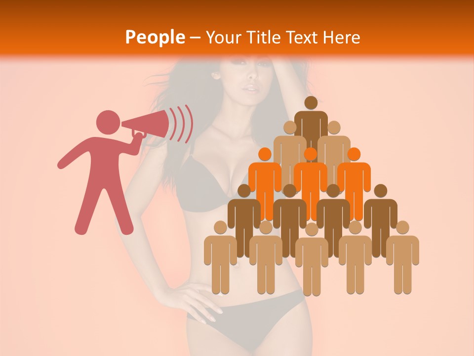 Woman Sensuality Hair PowerPoint Template