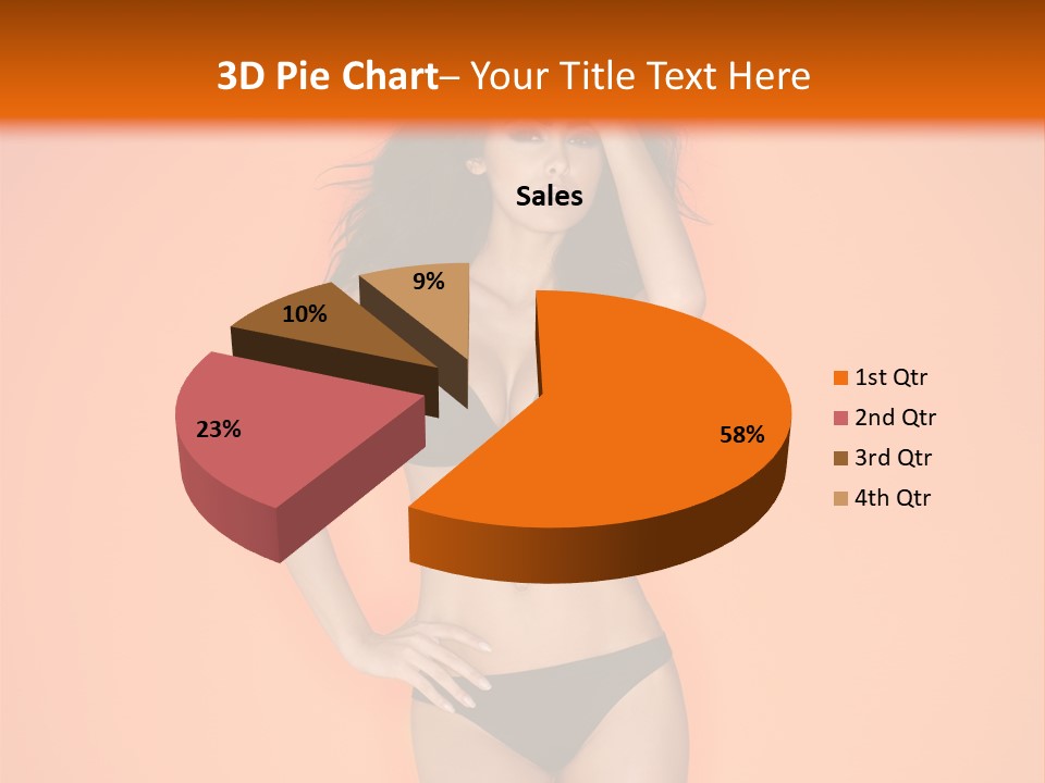 Woman Sensuality Hair PowerPoint Template