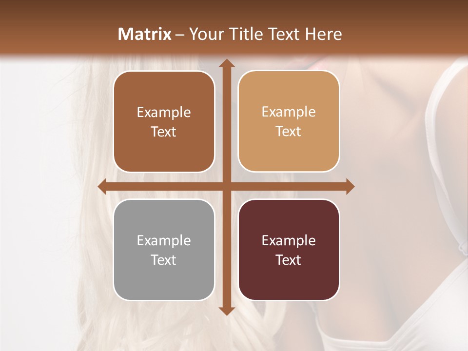 Woman Colouring Young PowerPoint Template