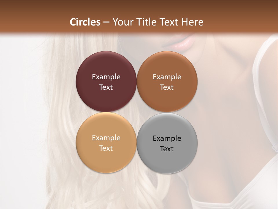 Woman Colouring Young PowerPoint Template