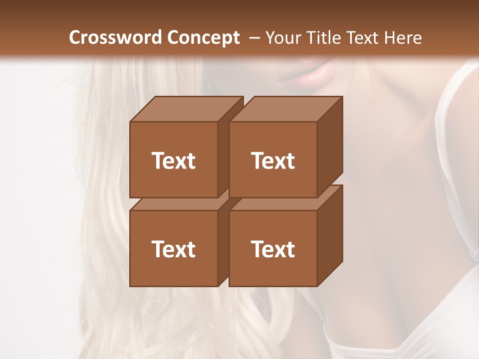 Woman Colouring Young PowerPoint Template