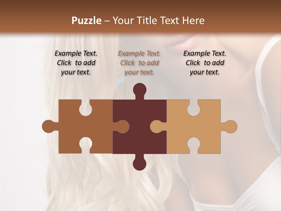 Woman Colouring Young PowerPoint Template