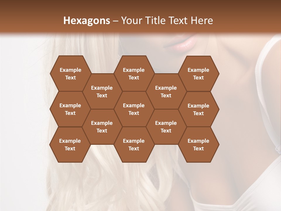 Woman Colouring Young PowerPoint Template