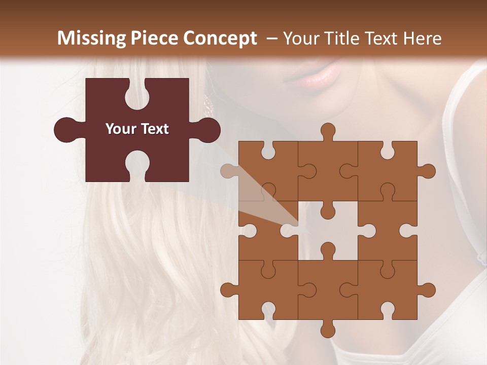 Woman Colouring Young PowerPoint Template