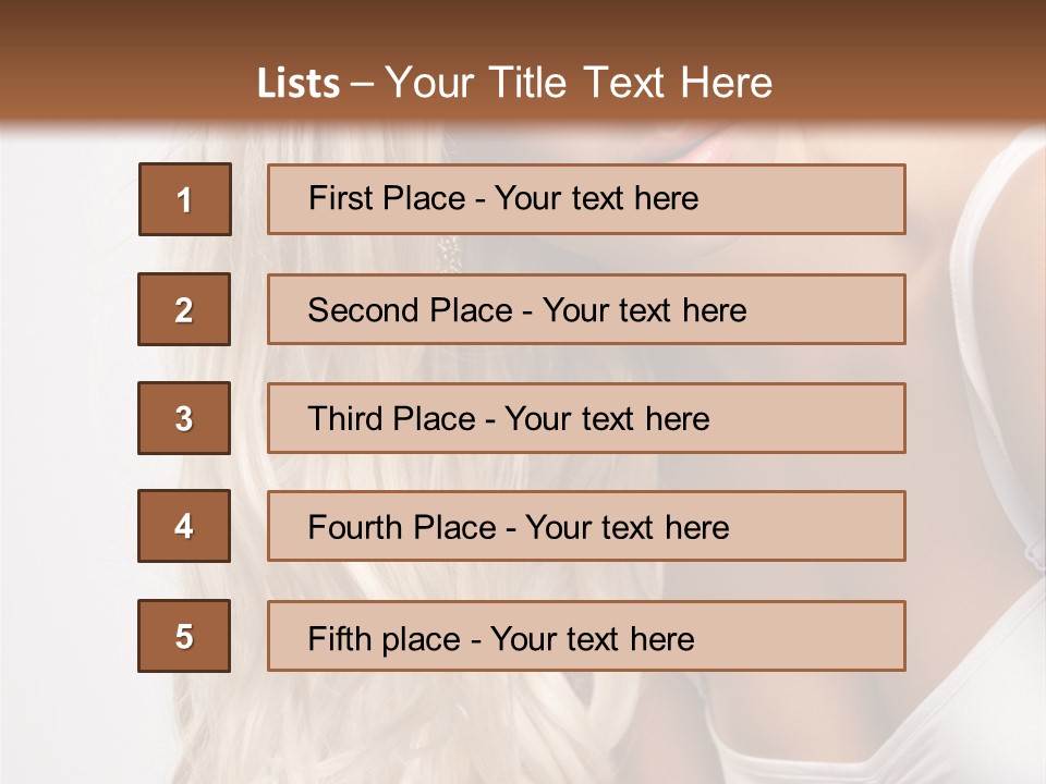 Woman Colouring Young PowerPoint Template