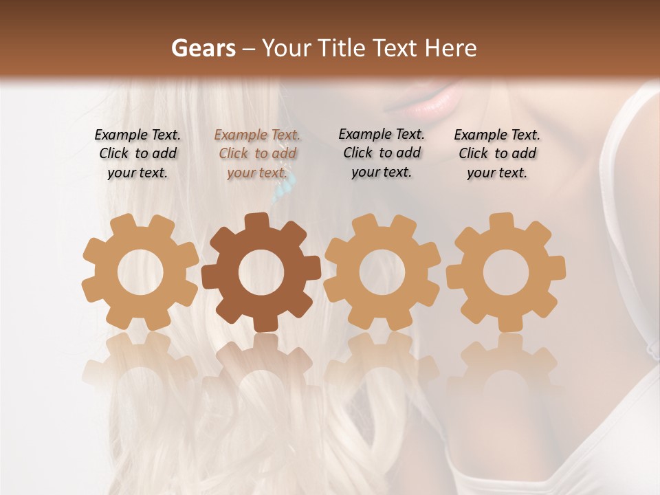 Woman Colouring Young PowerPoint Template