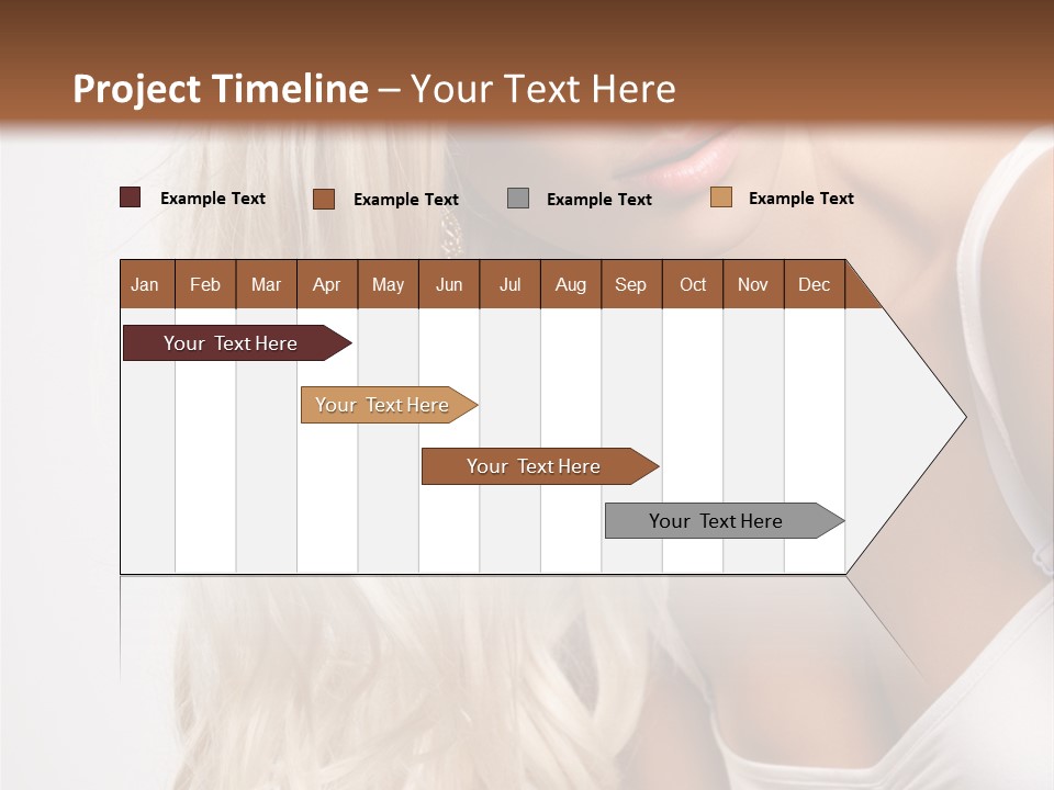 Woman Colouring Young PowerPoint Template