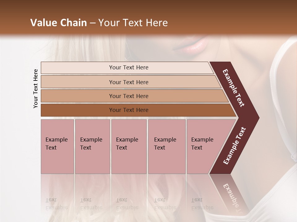 Woman Colouring Young PowerPoint Template