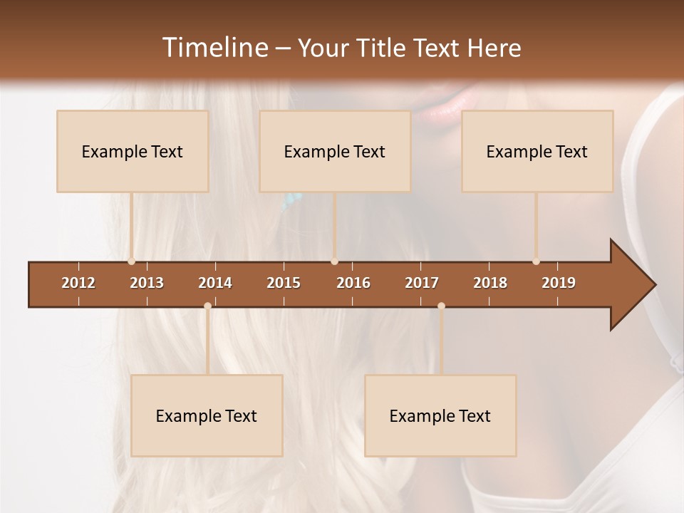 Woman Colouring Young PowerPoint Template