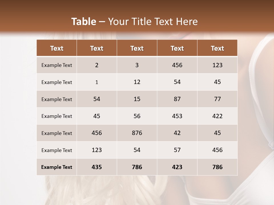 Woman Colouring Young PowerPoint Template