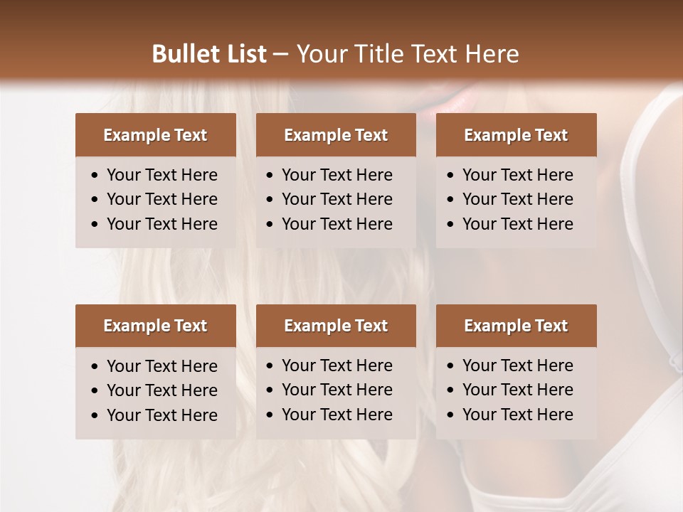 Woman Colouring Young PowerPoint Template