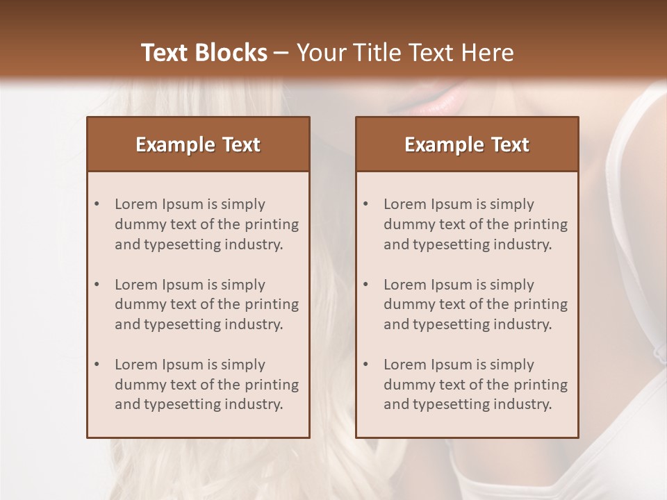 Woman Colouring Young PowerPoint Template