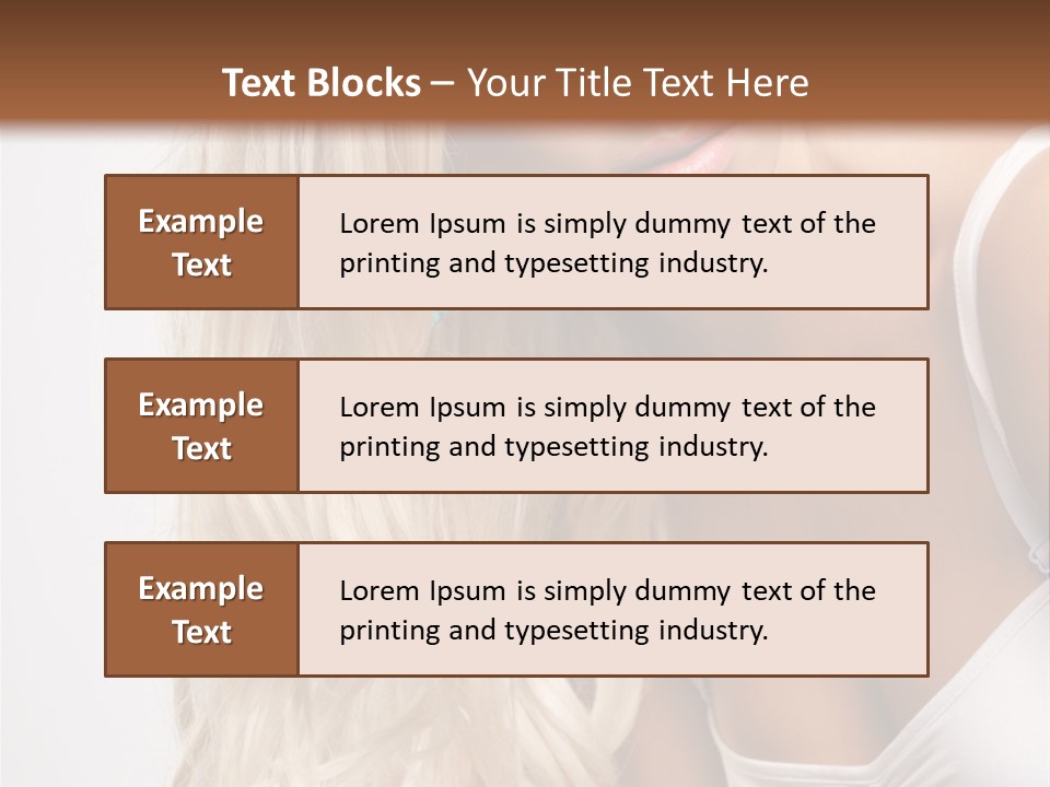 Woman Colouring Young PowerPoint Template