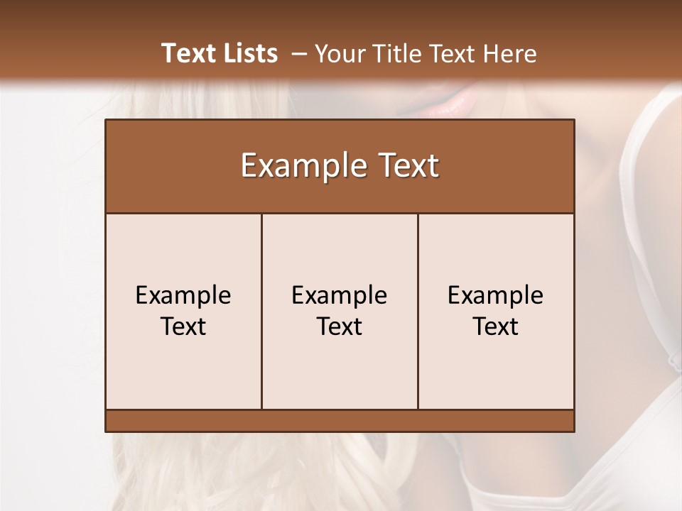 Woman Colouring Young PowerPoint Template