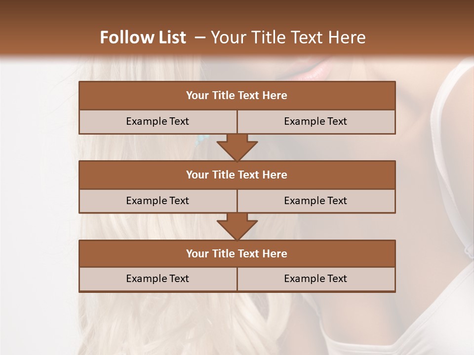 Woman Colouring Young PowerPoint Template