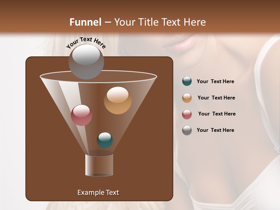 Woman Colouring Young PowerPoint Template