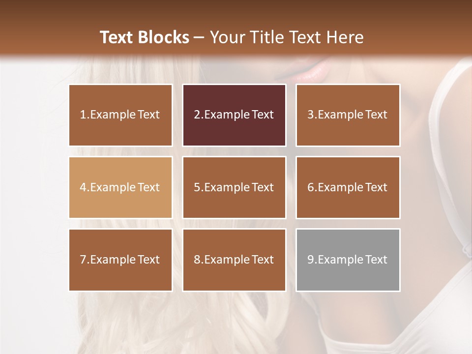 Woman Colouring Young PowerPoint Template