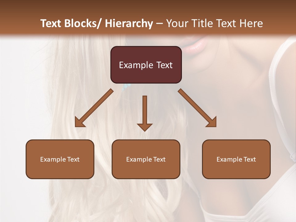 Woman Colouring Young PowerPoint Template