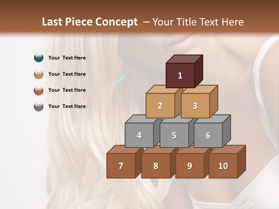 Woman Colouring Young PowerPoint Template