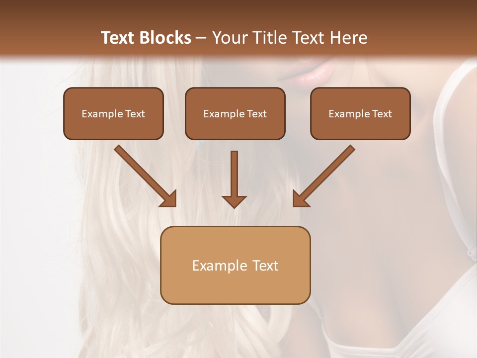 Woman Colouring Young PowerPoint Template