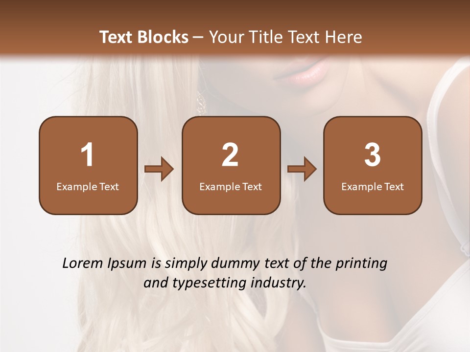 Woman Colouring Young PowerPoint Template