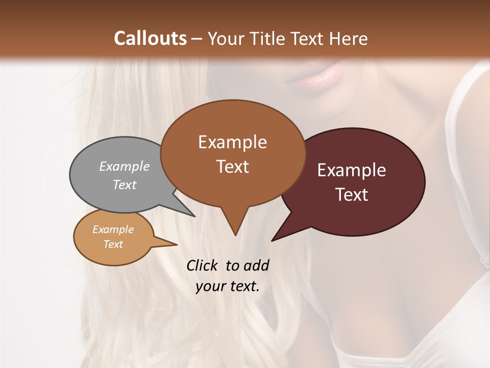 Woman Colouring Young PowerPoint Template