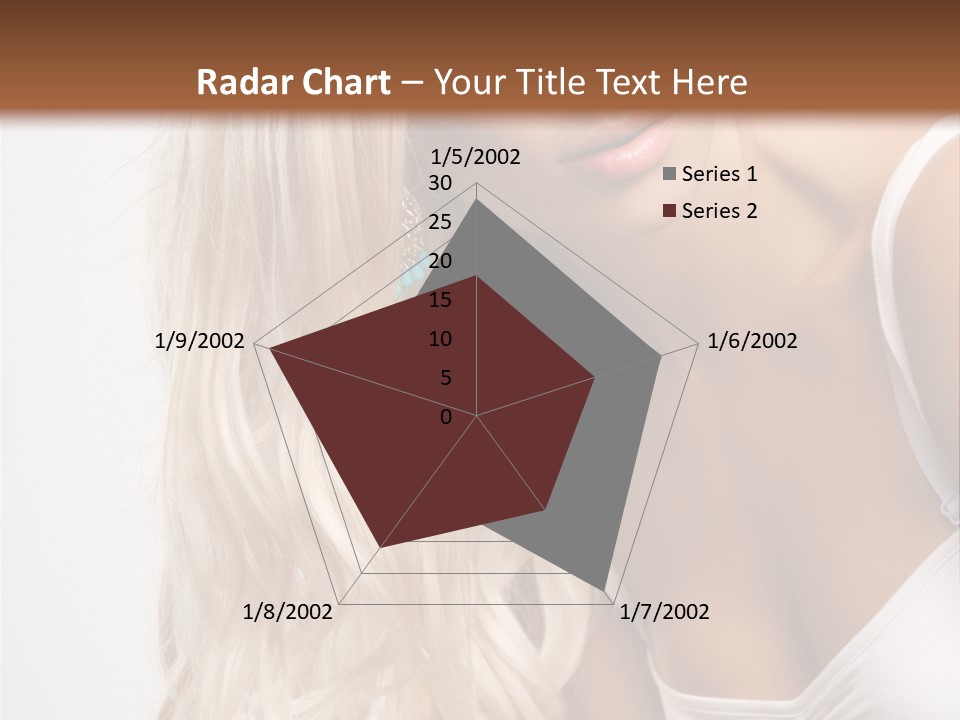 Woman Colouring Young PowerPoint Template