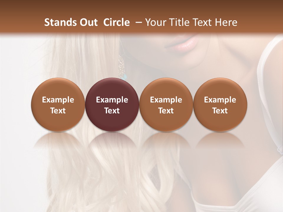 Woman Colouring Young PowerPoint Template