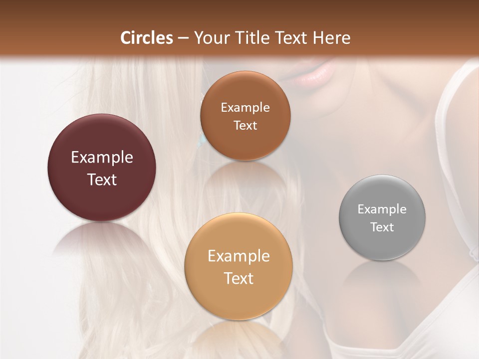 Woman Colouring Young PowerPoint Template