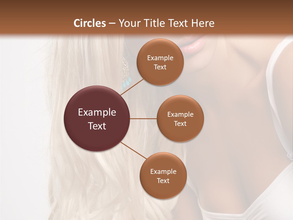 Woman Colouring Young PowerPoint Template