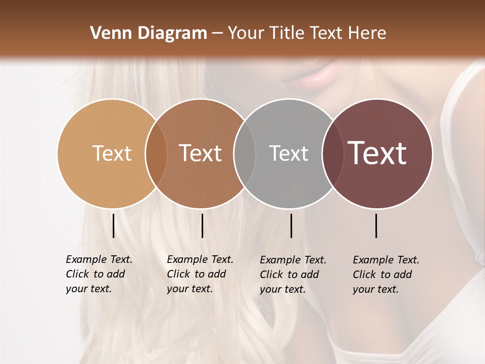 Woman Colouring Young PowerPoint Template