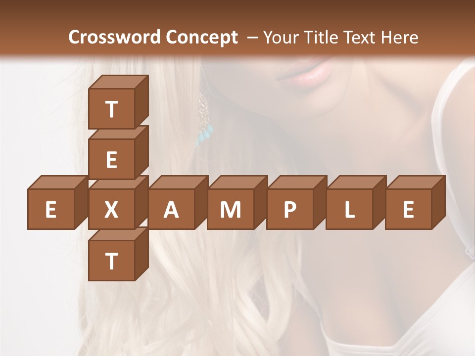 Woman Colouring Young PowerPoint Template