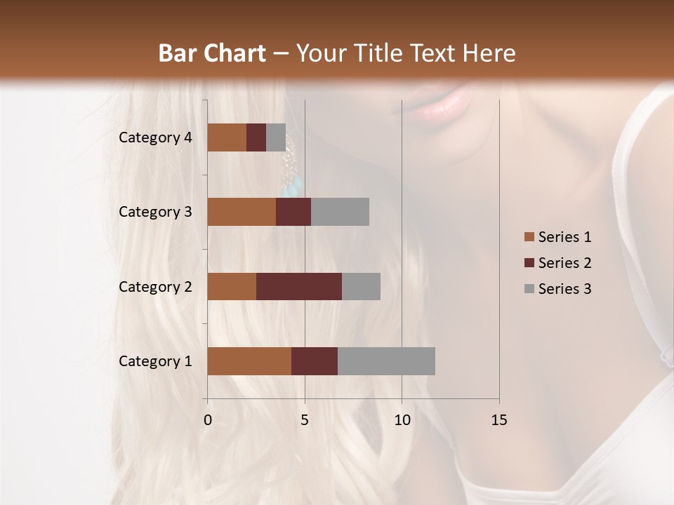 Woman Colouring Young PowerPoint Template