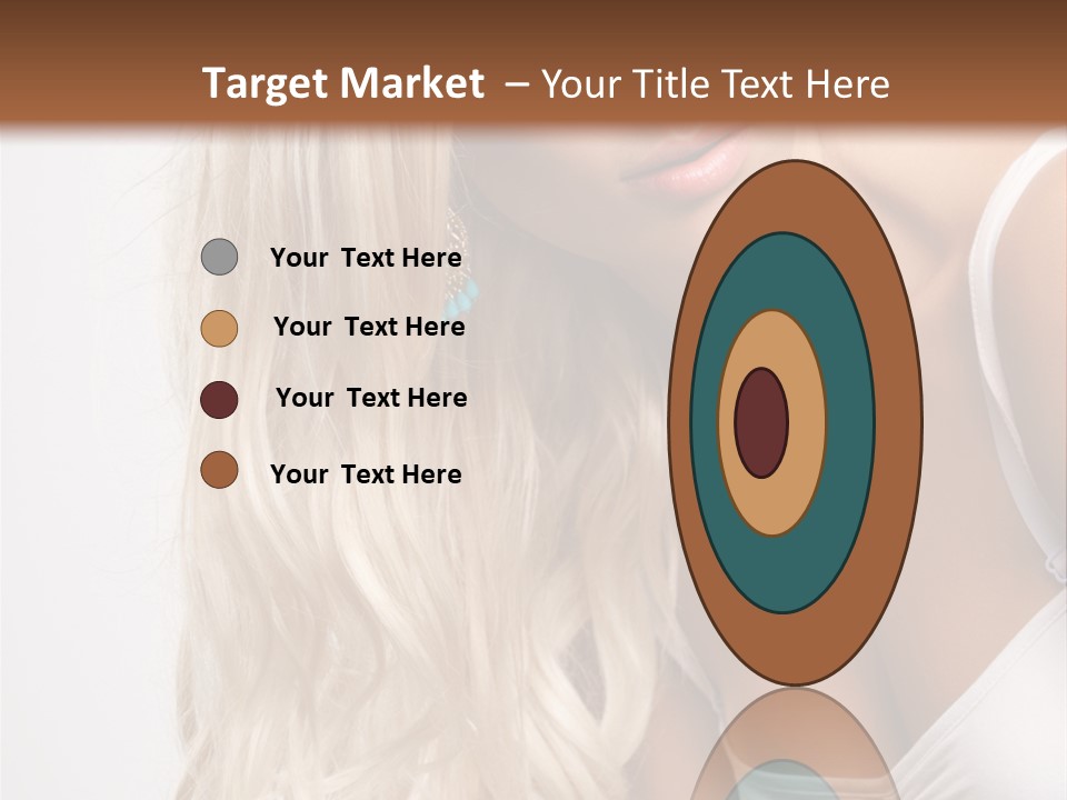 Woman Colouring Young PowerPoint Template