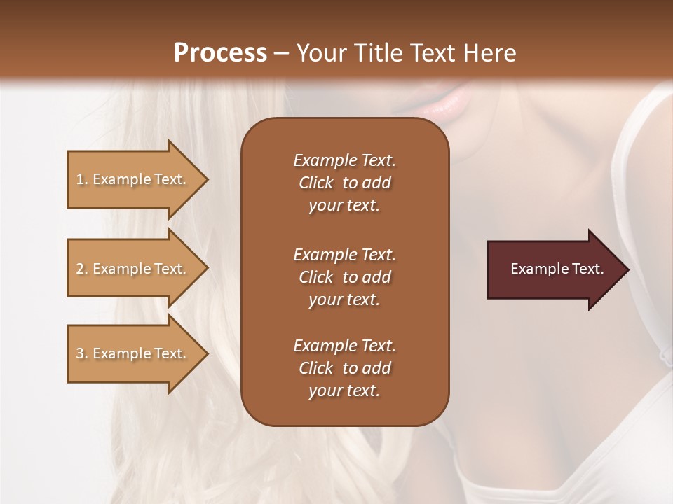 Woman Colouring Young PowerPoint Template