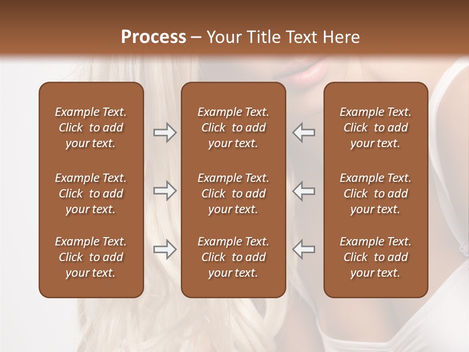 Woman Colouring Young PowerPoint Template