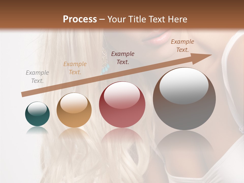 Woman Colouring Young PowerPoint Template