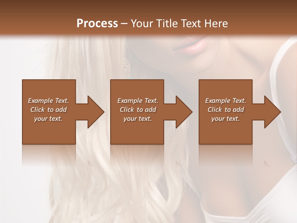 Woman Colouring Young PowerPoint Template