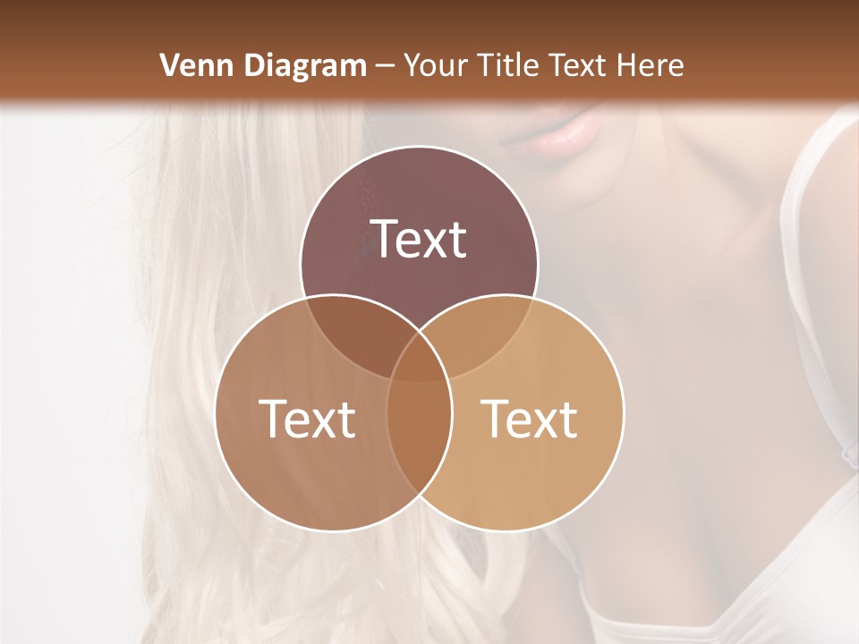 Woman Colouring Young PowerPoint Template