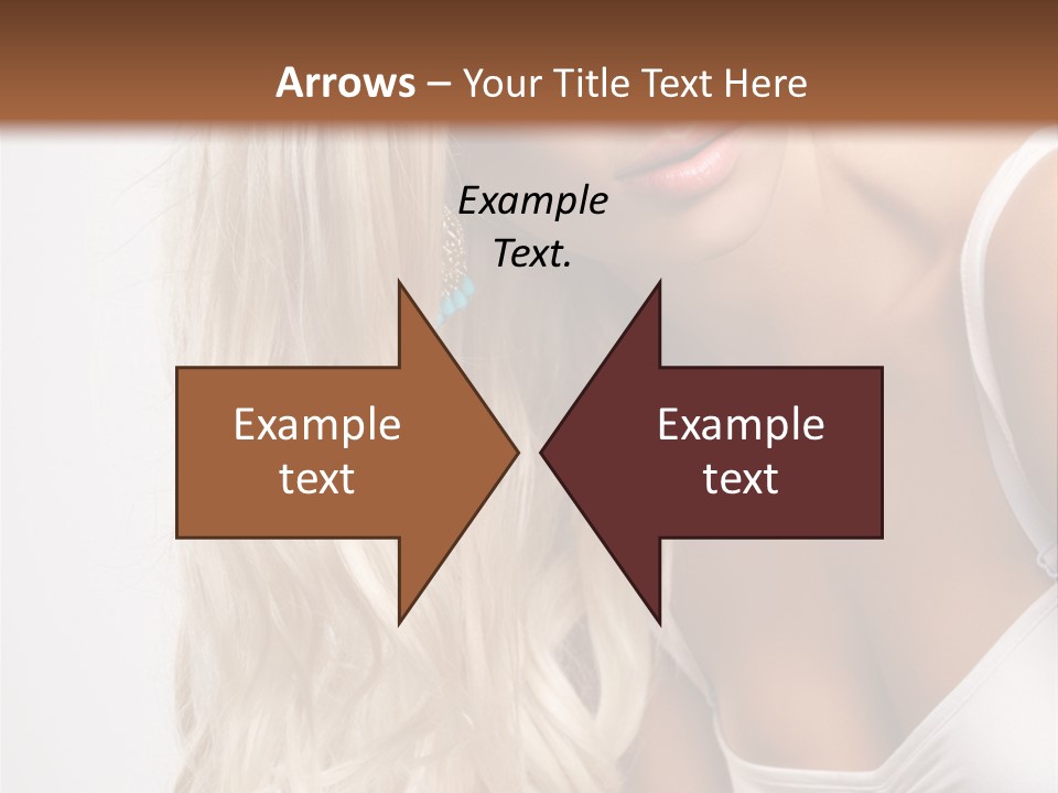 Woman Colouring Young PowerPoint Template