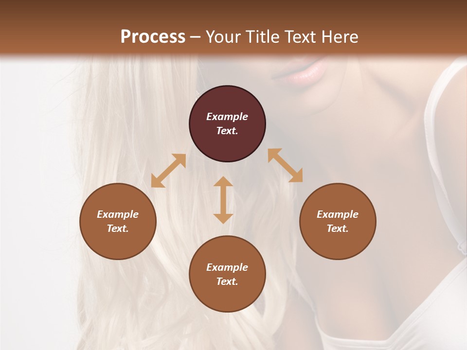 Woman Colouring Young PowerPoint Template