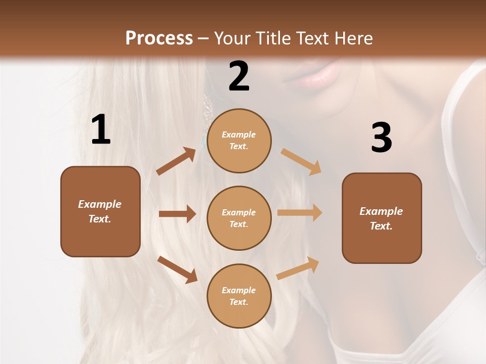 Woman Colouring Young PowerPoint Template